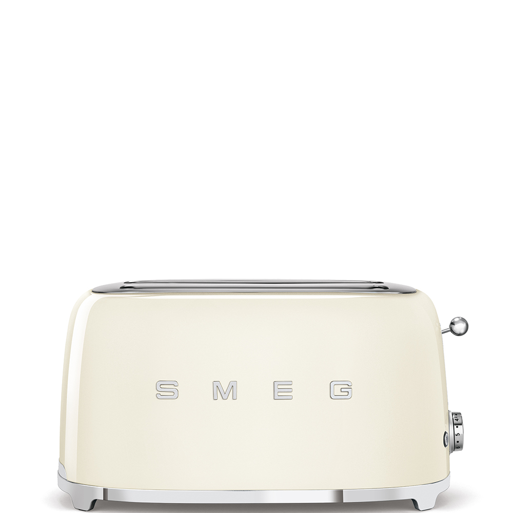 Toaster/Grille-pain Années 50, 4 tranches, Crème TSF02CREU SMEG
